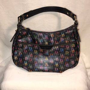 Douney and Bourke Rainbow Zipper Initials Purse